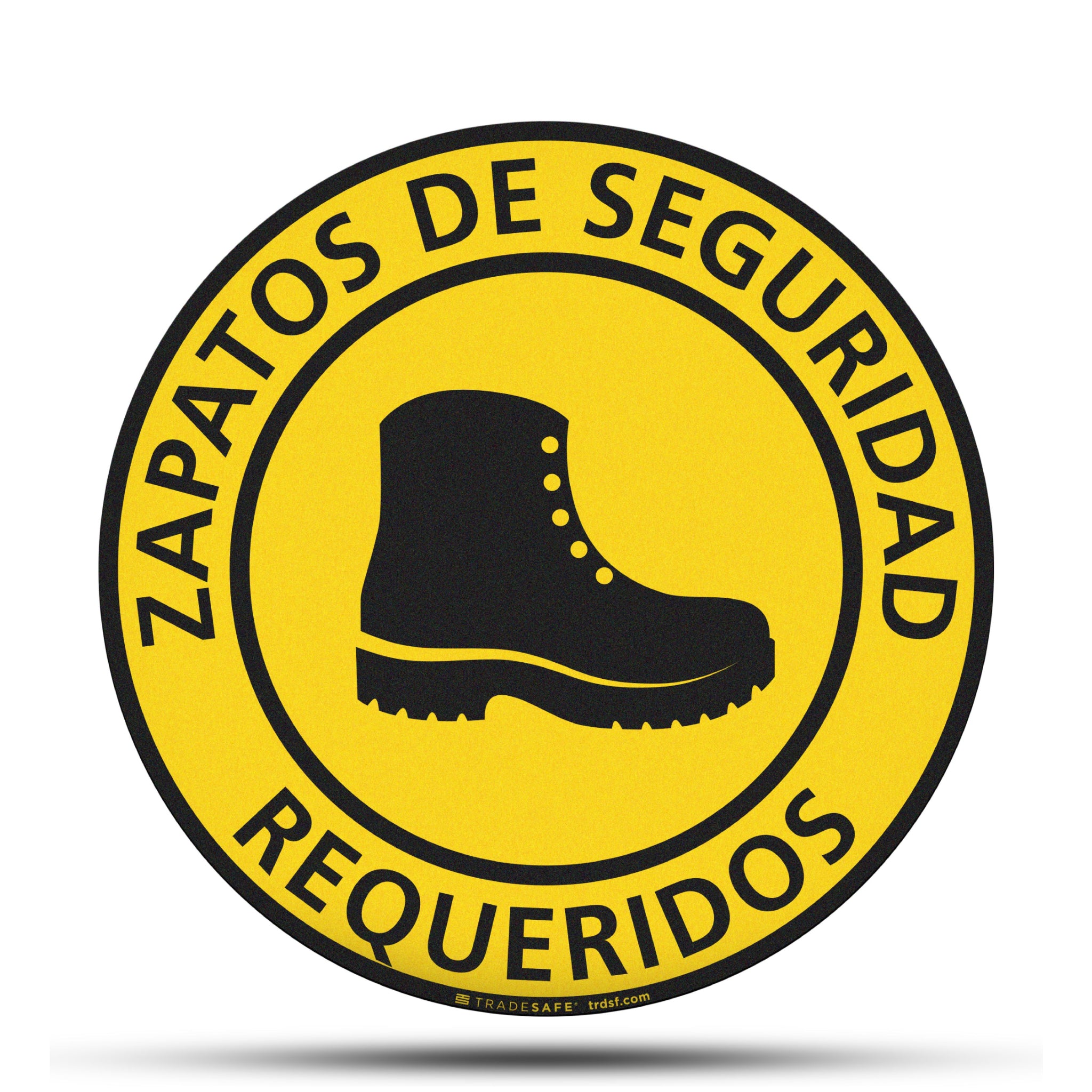 Zapatos De Seguridad Requeridos Spanish Floor Sign